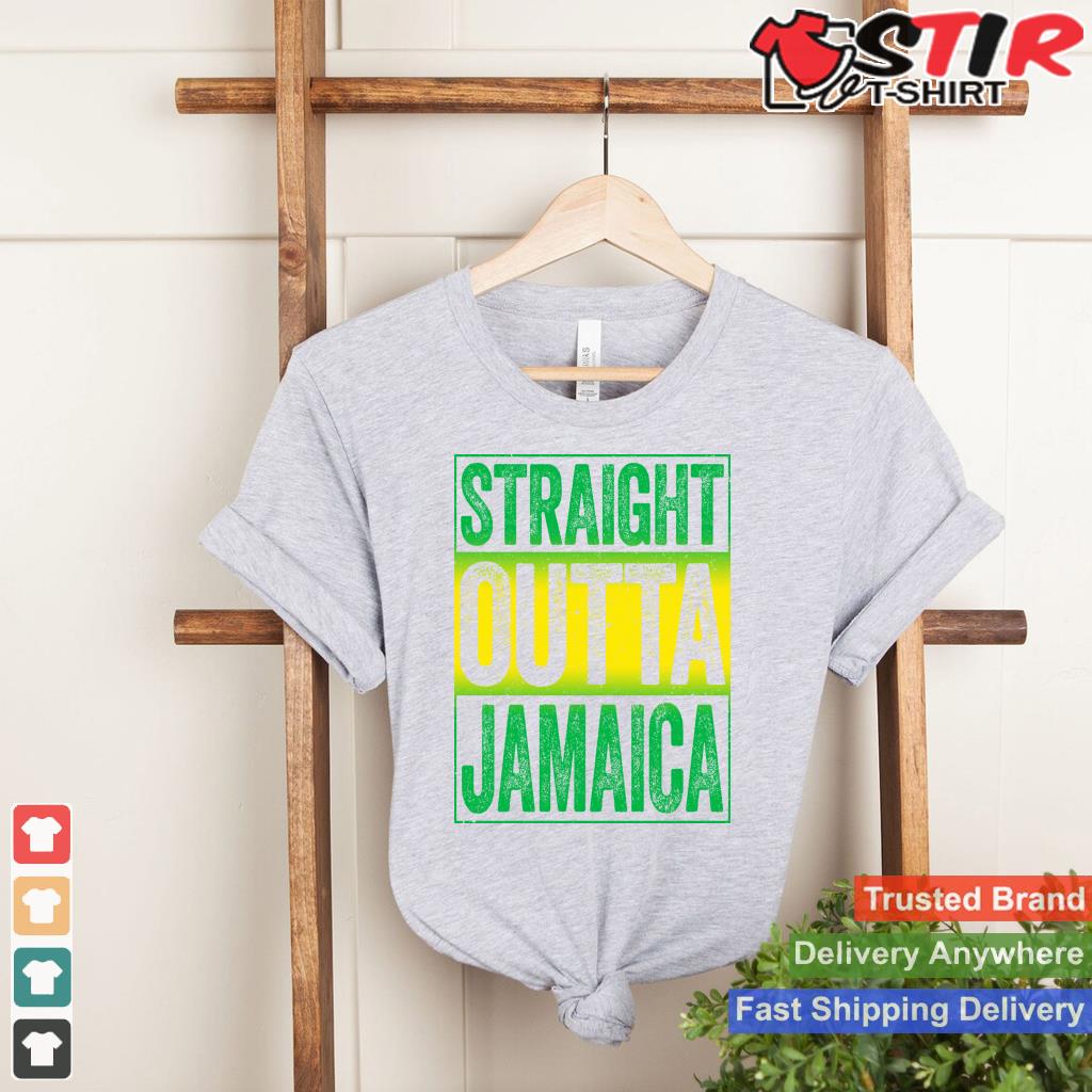 Straight Outta Jamaica T Shirt Caribbean Party Shirt Long Sleeve Shirt Hoodie Sweater Long Sleeve