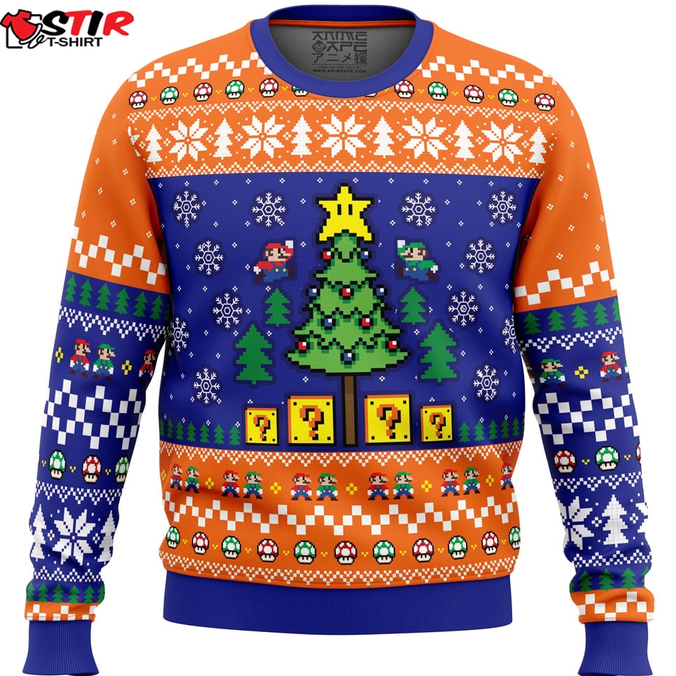 Super Bros Christmas Super Mario Bros Ugly Christmas Sweater Stirtshirt