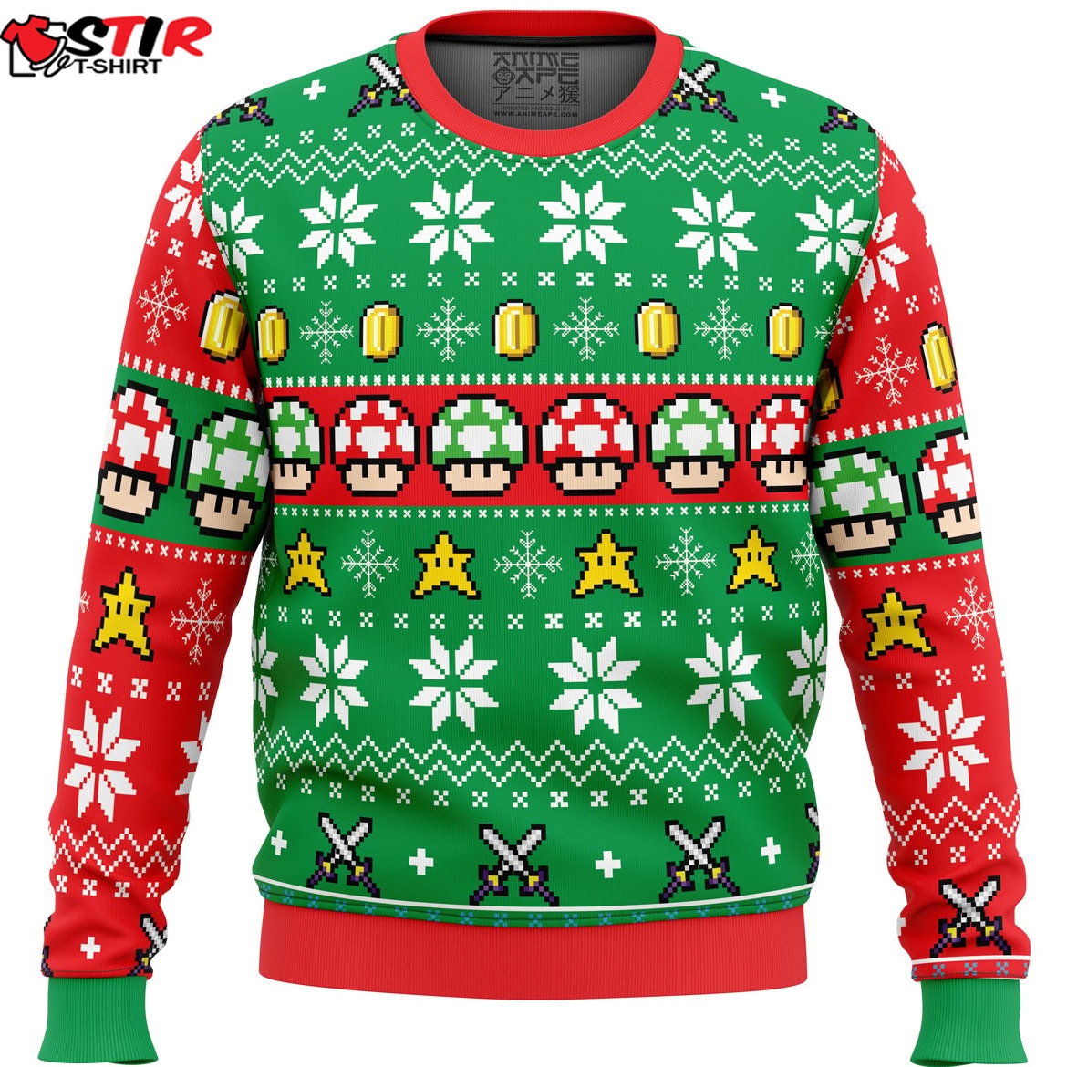 Super Mario Ugly Christmas Sweater Stirtshirt