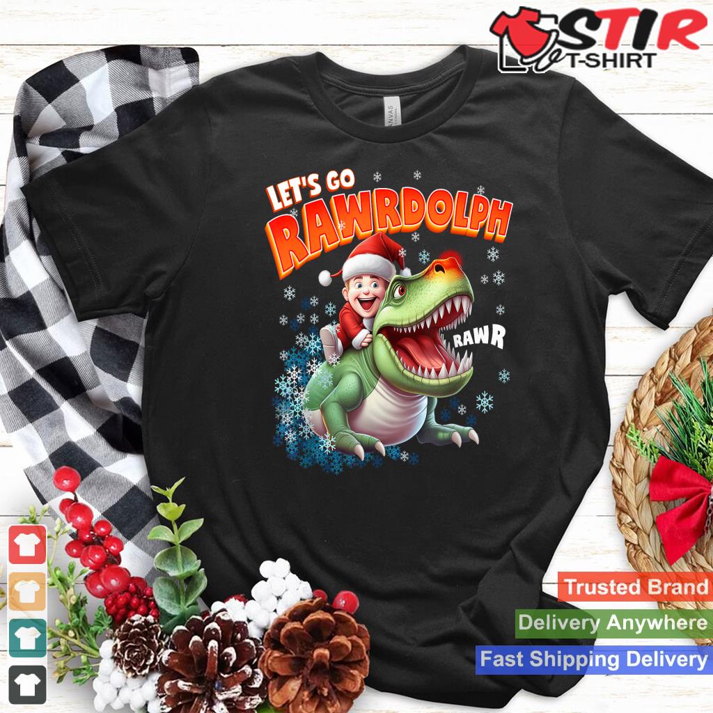 T Rex Merry Rexmas Rawrdolph Christmas Tees For Kids Shirt Hoodie Sweater Long Sleeve