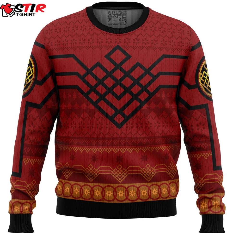 Ten Golden Rings Shang Chi Marvel Ugly Christmas Sweater Stirtshirt