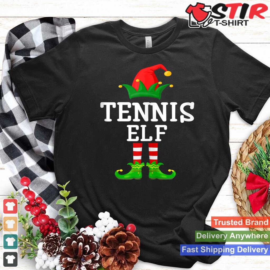 Tennis Elf Funny Group Family Matching Christmas Pajamas Tank Top