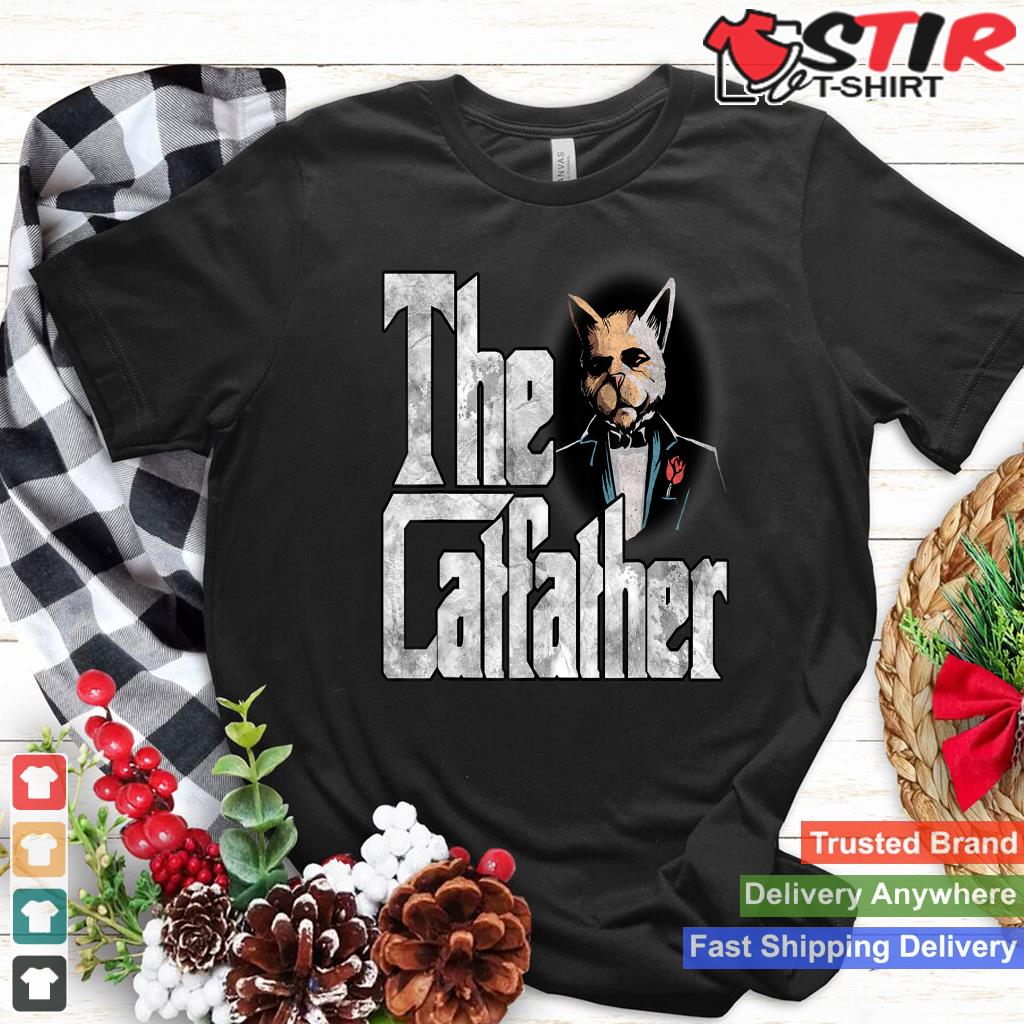 The Catfather Cat Father Mafia Father Cat Shirt Hoodie Sweater Long Sleeve
