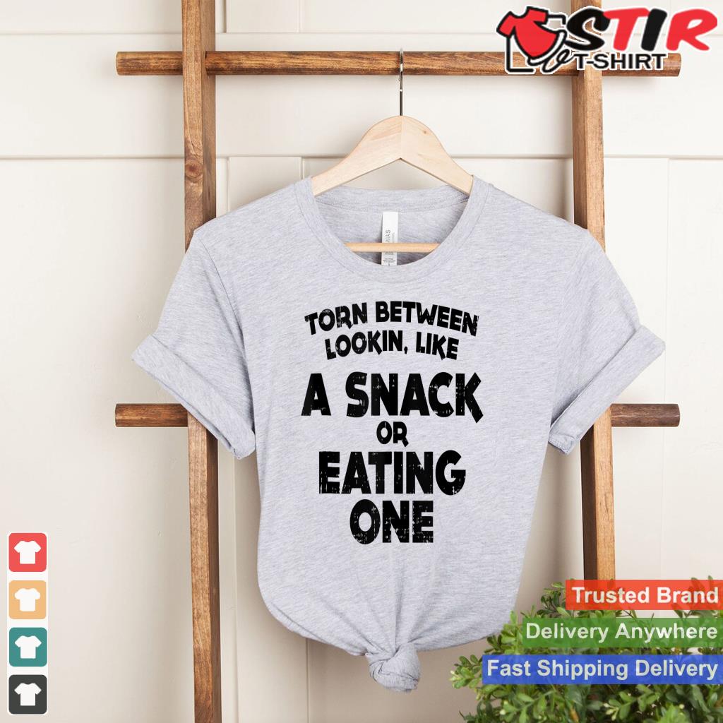 Torn Between Wanting A Snack Funny Gym Workout Fitness Gift Tank Top