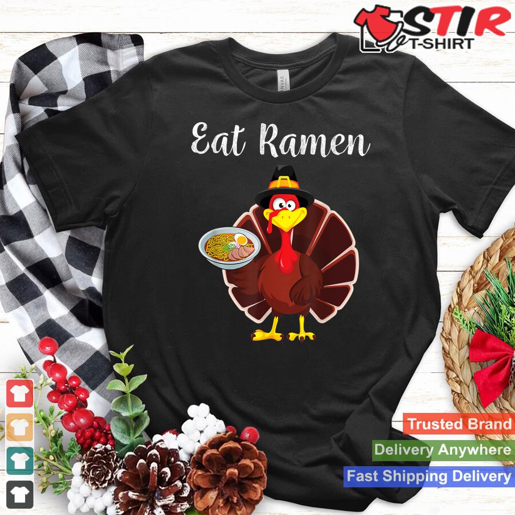 Turkey Eat Ramen Funny Thanksgiving Xmas