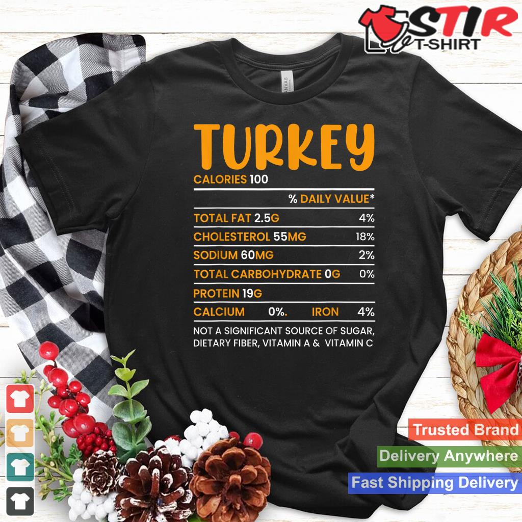 Turkey Nutrition Facts Funny Thanksgiving Christmas Food_2