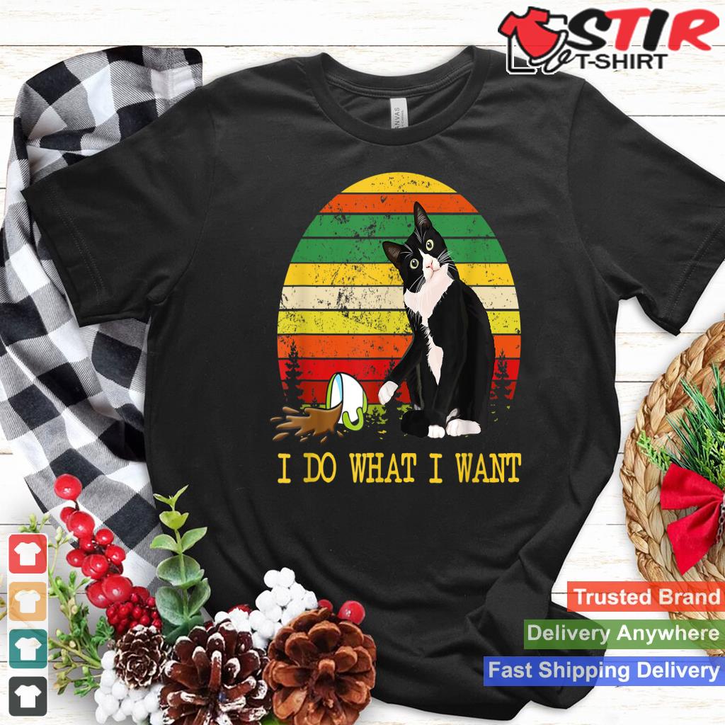 Tuxedo Cat And Coffee Cup I Do What I Want Funny Cat Lover