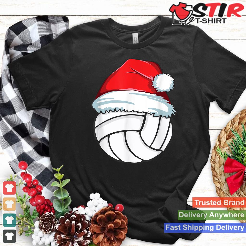 Ugly Christmas Volleyball T Shirt For Women Santa Pajama