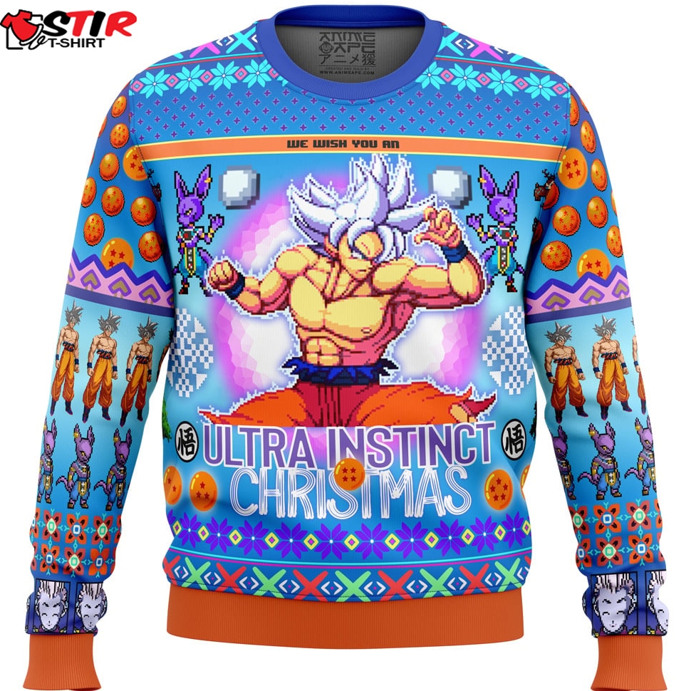 Ultra Instinct Goku Dragon Ball Super Ugly Christmas Sweater Stirtshirt