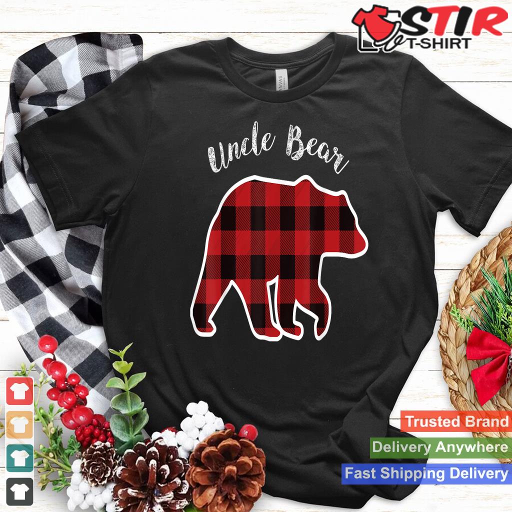 Uncle Bear  Men Red Plaid Christmas Pajama Gift