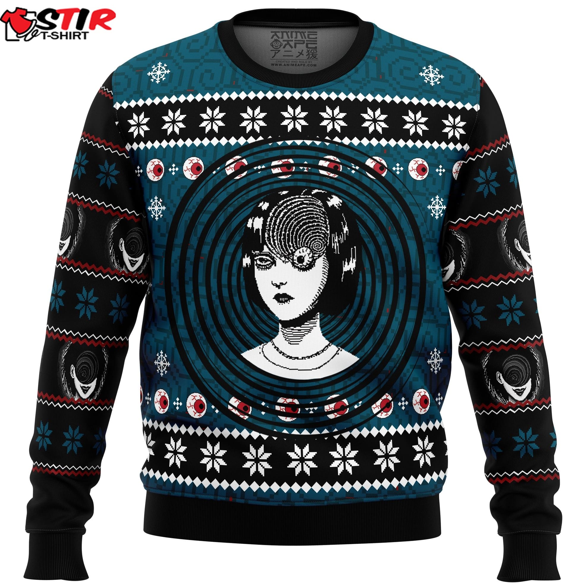 Uzumaki Junji Ito Ugly Christmas Sweater Stirtshirt