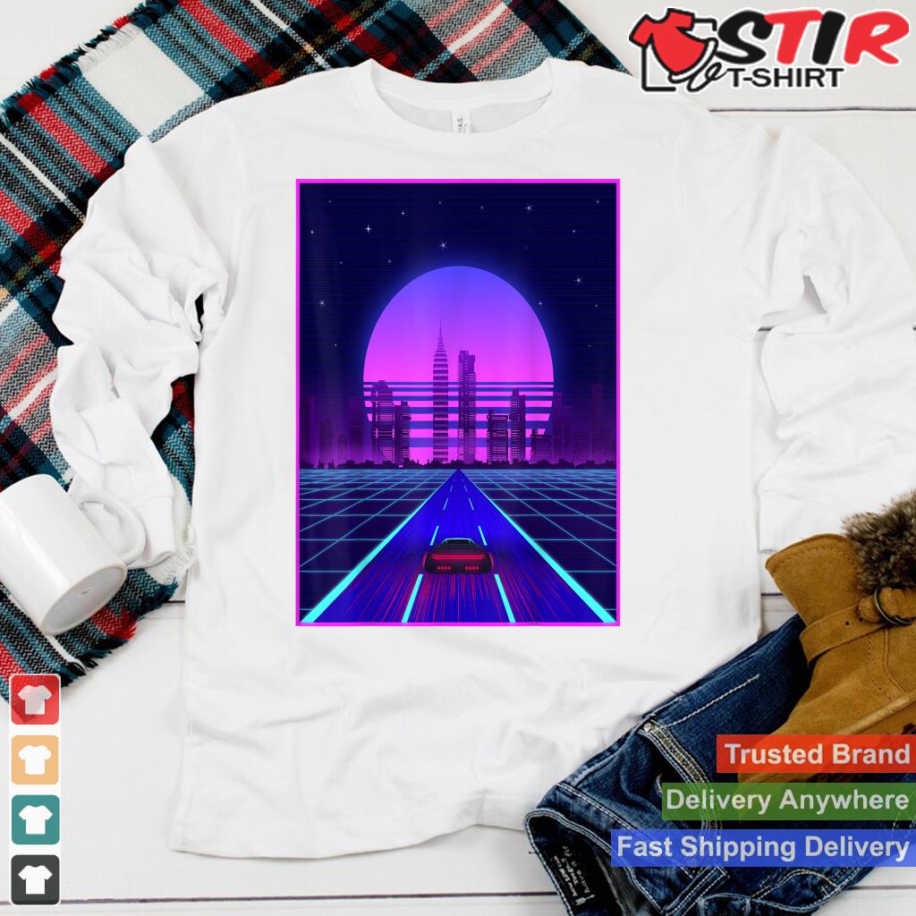 Vaporwave Synthwave Retro Car Outrun Aesthetic Clothes Shirt Hoodie Sweater Long Sleeve