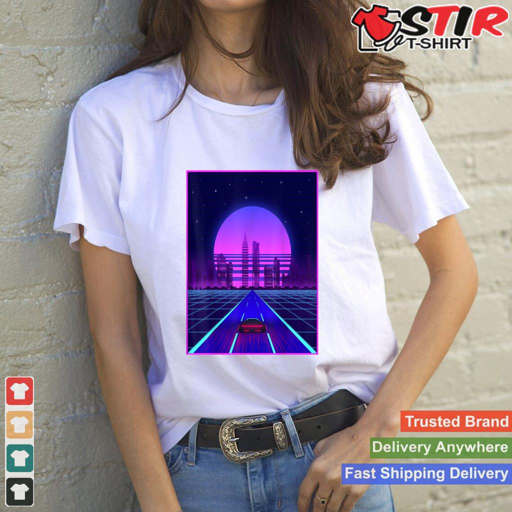 Vaporwave Synthwave Retro Car Outrun Aesthetic Clothes Shirt Hoodie Sweater Long Sleeve