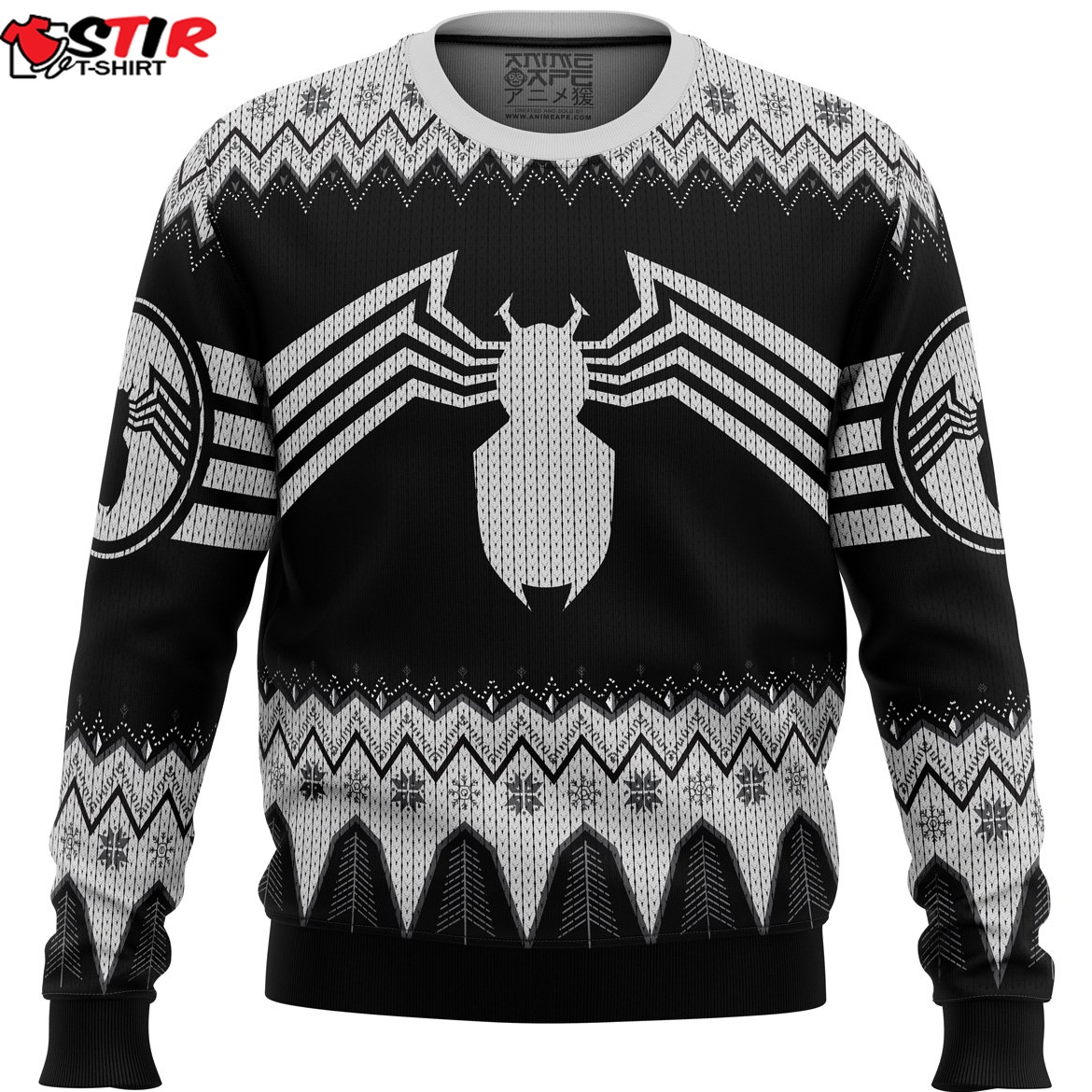 Venom Marvel Venom Symbol Ugly Christmas Sweater Stirtshirt