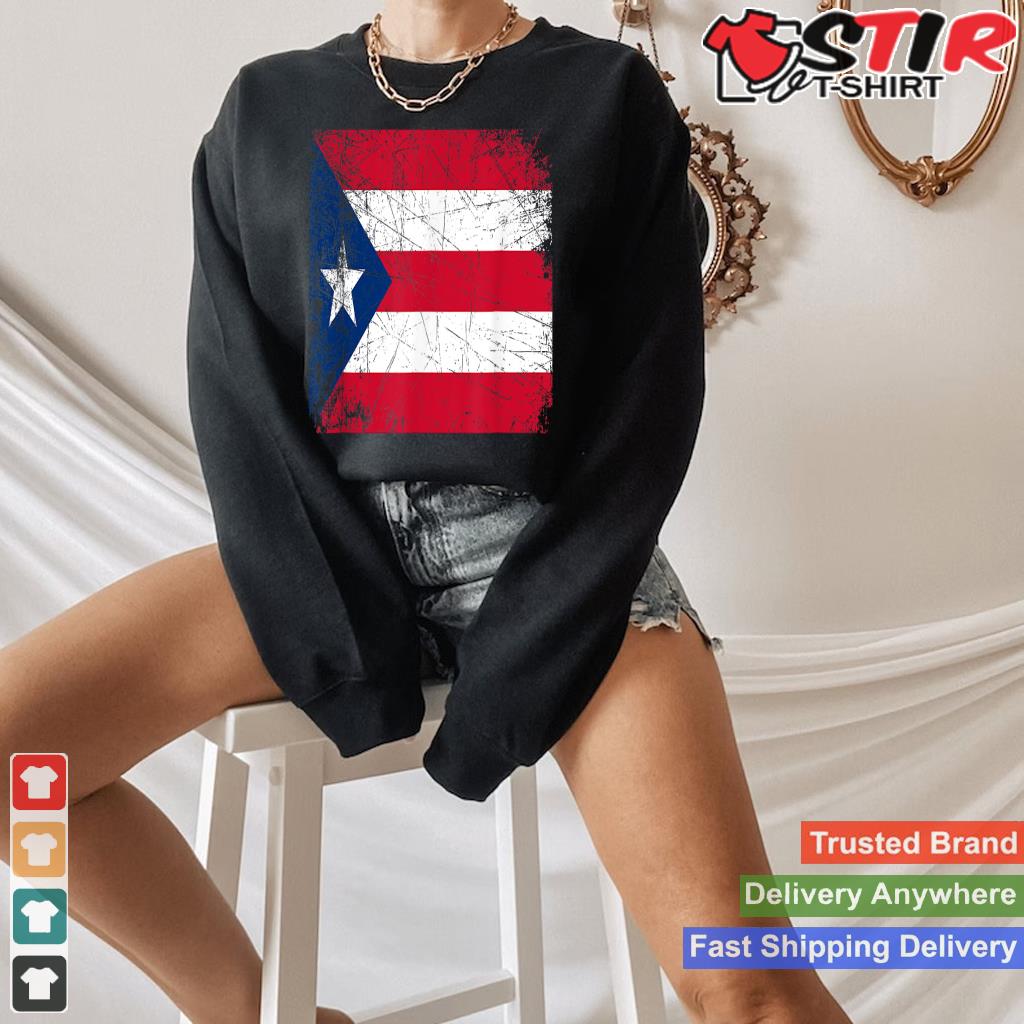 Vintage Made In Puerto Rico Puerto Rican Flag Gift Shirt Hoodie Sweater Long Sleeve