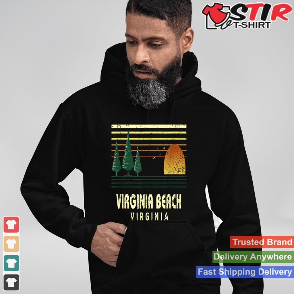 Vintage Virginia Beach Sunset Virginia Souvenir Shirt Hoodie Sweater Long Sleeve