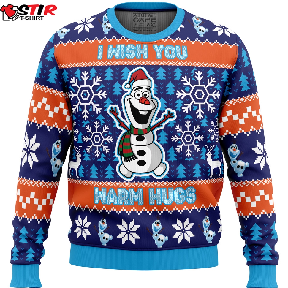 Warm Hugs Frozen Ugly Christmas Sweater Stirtshirt