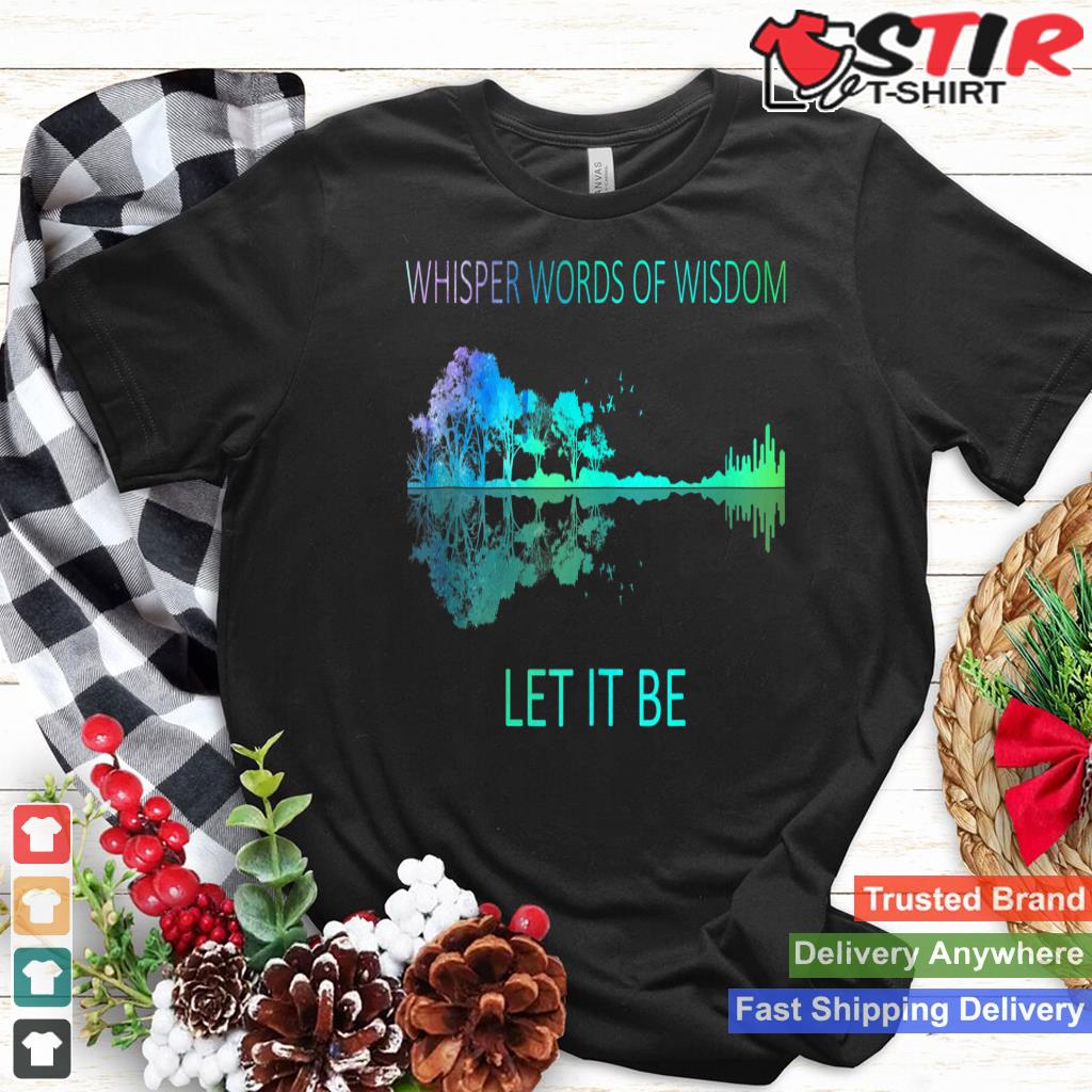 Watercolor Tree Sky There Will Be An Answer Let It Be Guitar Tank Top Shirt Hoodie Sweater Long Sleeve