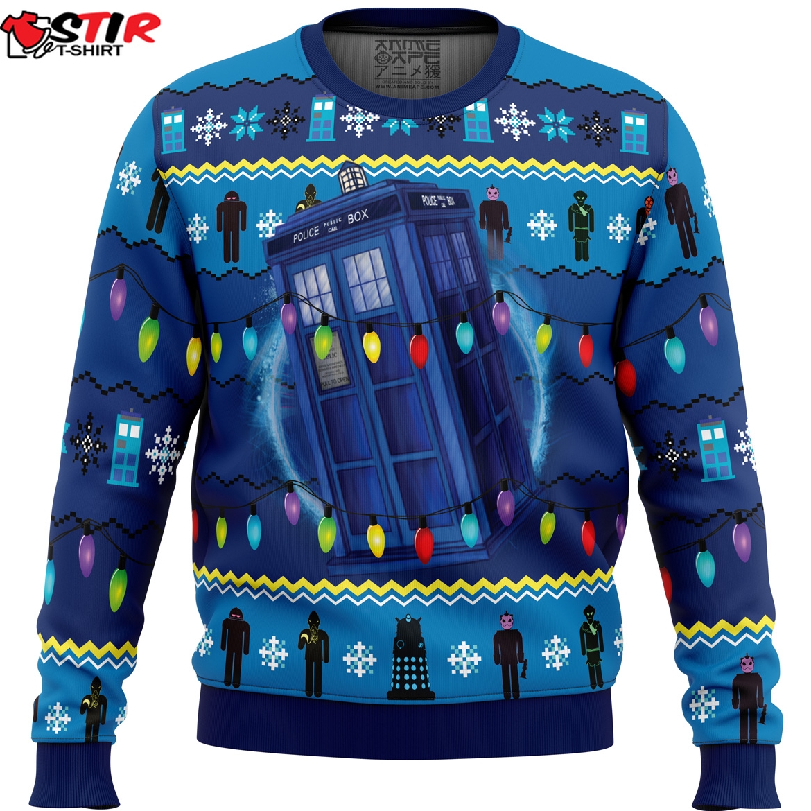 WhoS Outside Doctor Who Ugly Christmas Sweater Stirtshirt