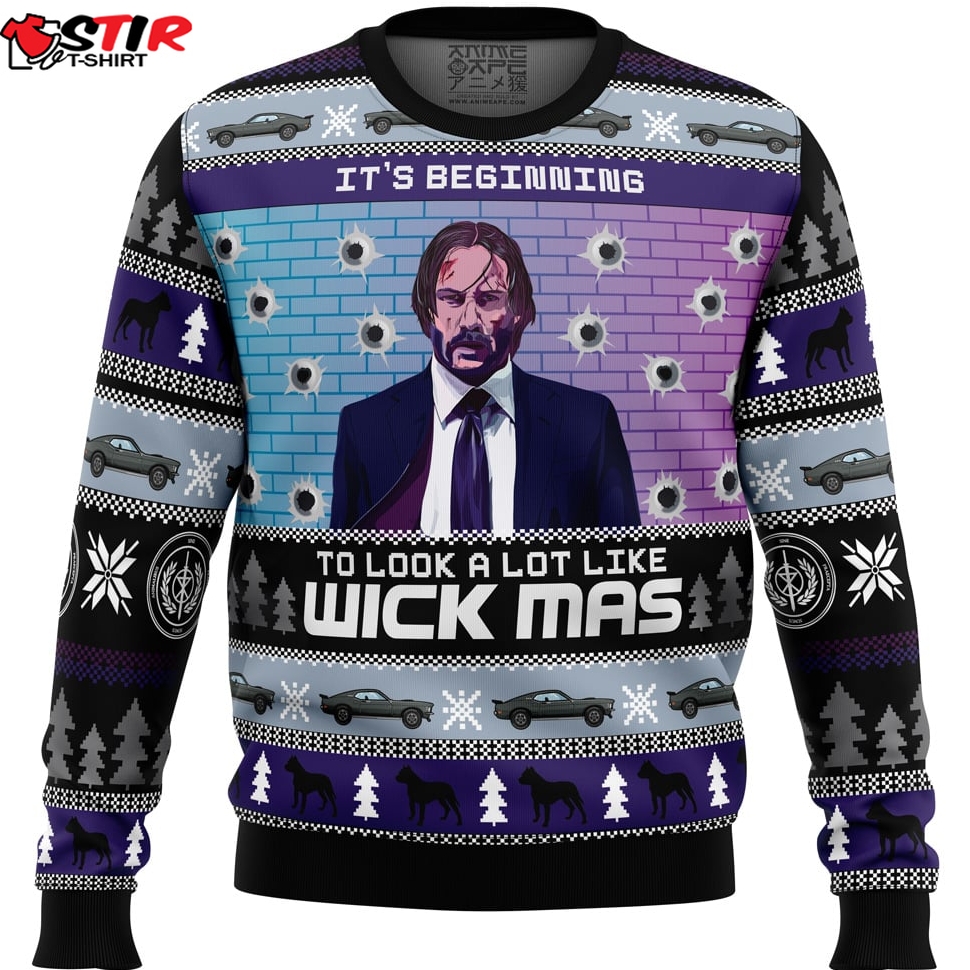 Wick Mas John Wick Ugly Christmas Sweater Stirtshirt
