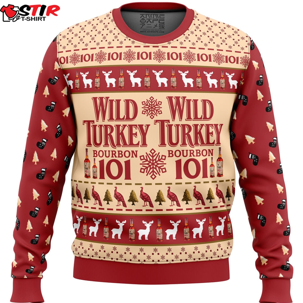 Wild Turkey Bourbon Ugly Christmas Sweater Stirtshirt