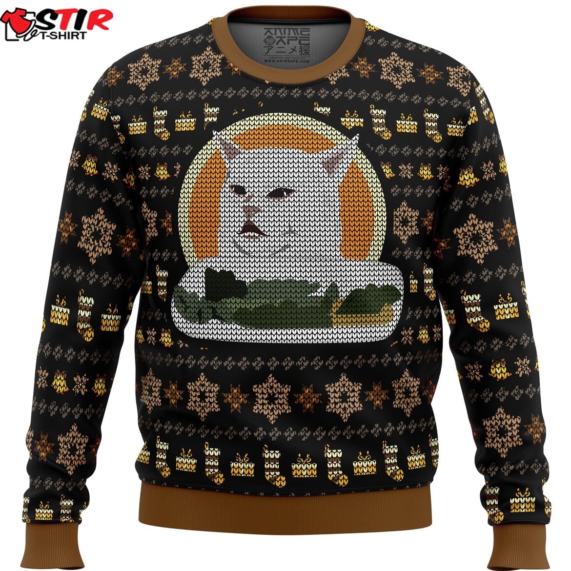Woman Yelling At Cat Meme V2 Ugly Christmas Sweater Min Stirtshirt