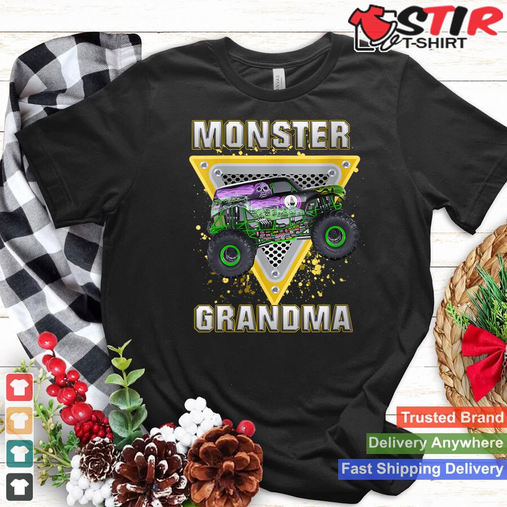 Womens Monster Truck Grandma Mothers Day Monster Truck Are My Jam V Neck Shirt Hoodie Sweater Long Sleeve