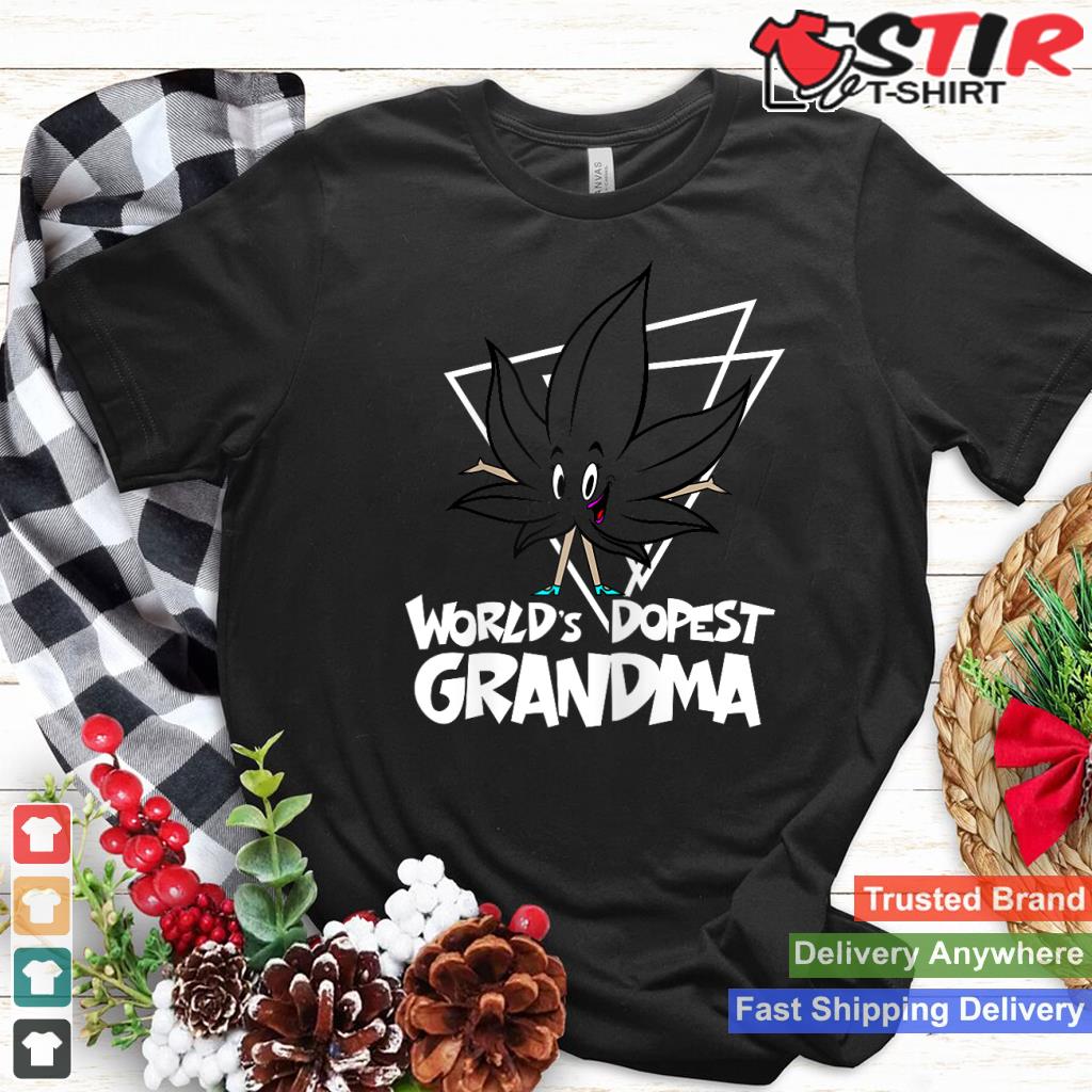World's Dopest Grandma Funny Vintage Weed And Cannabis Gift_1