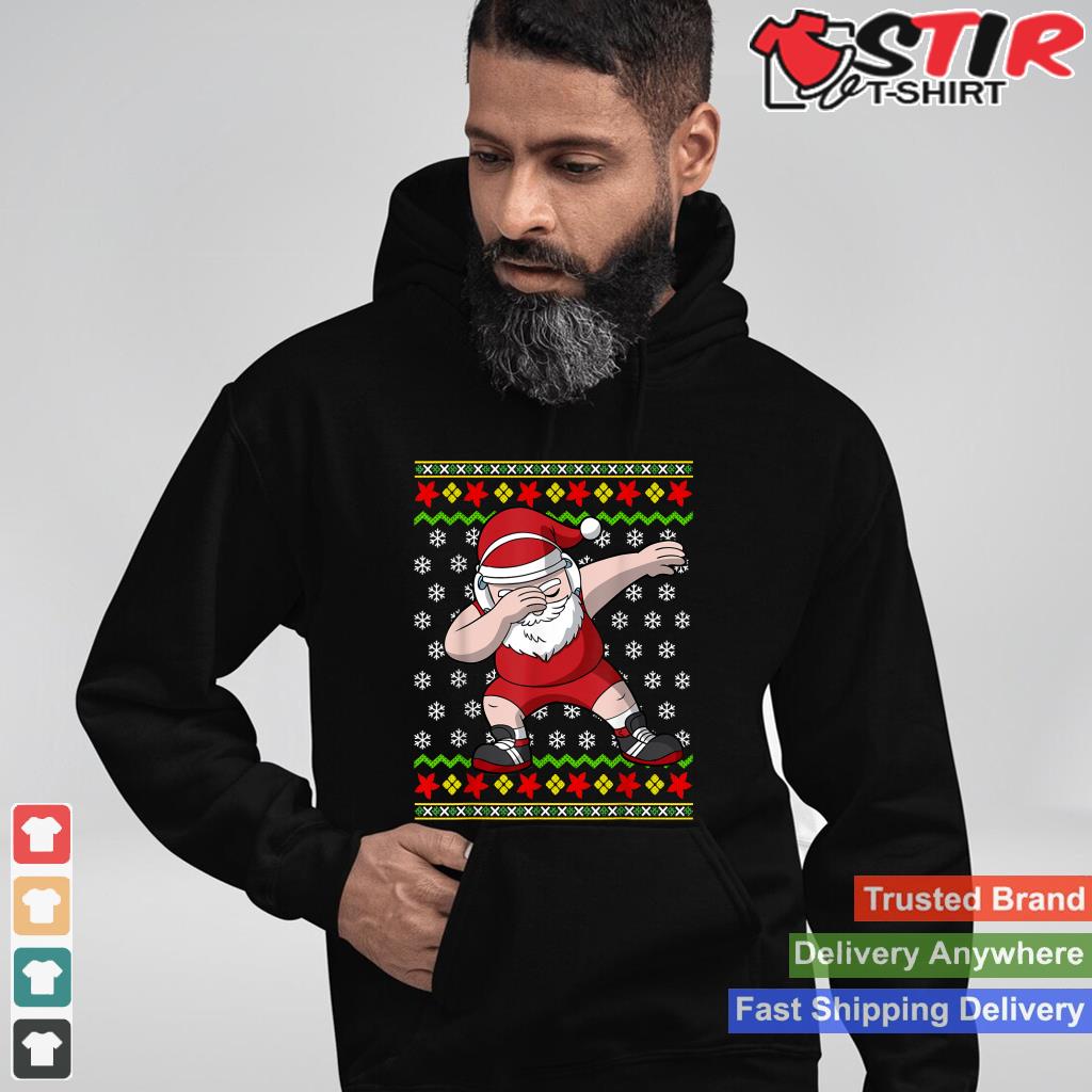 Wrestling Ugly Christmas Wrestler Santa Claus Shirt Hoodie Sweater Long Sleeve
