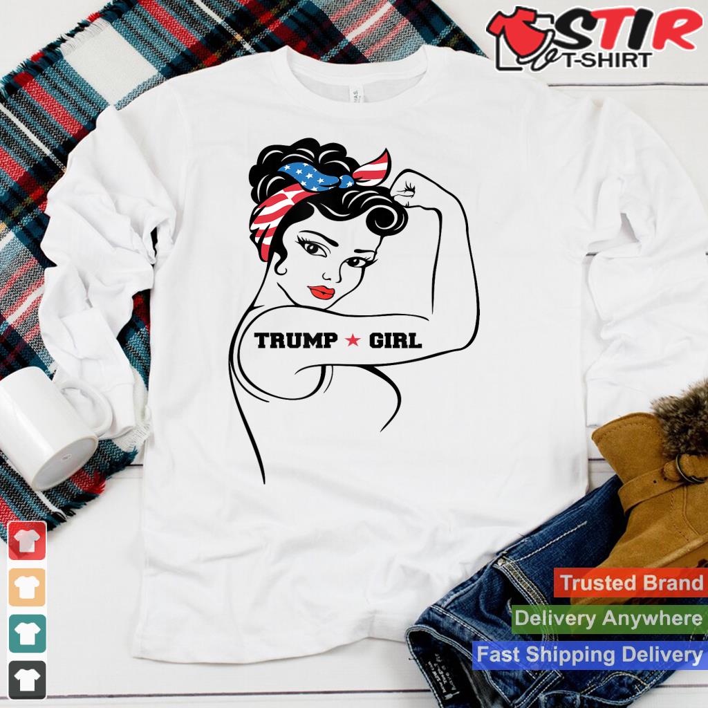 Yes I'm A Trump Girl Get Over It   Trump 2024 Election Gifts Shirt Hoodie Sweater Long Sleeve