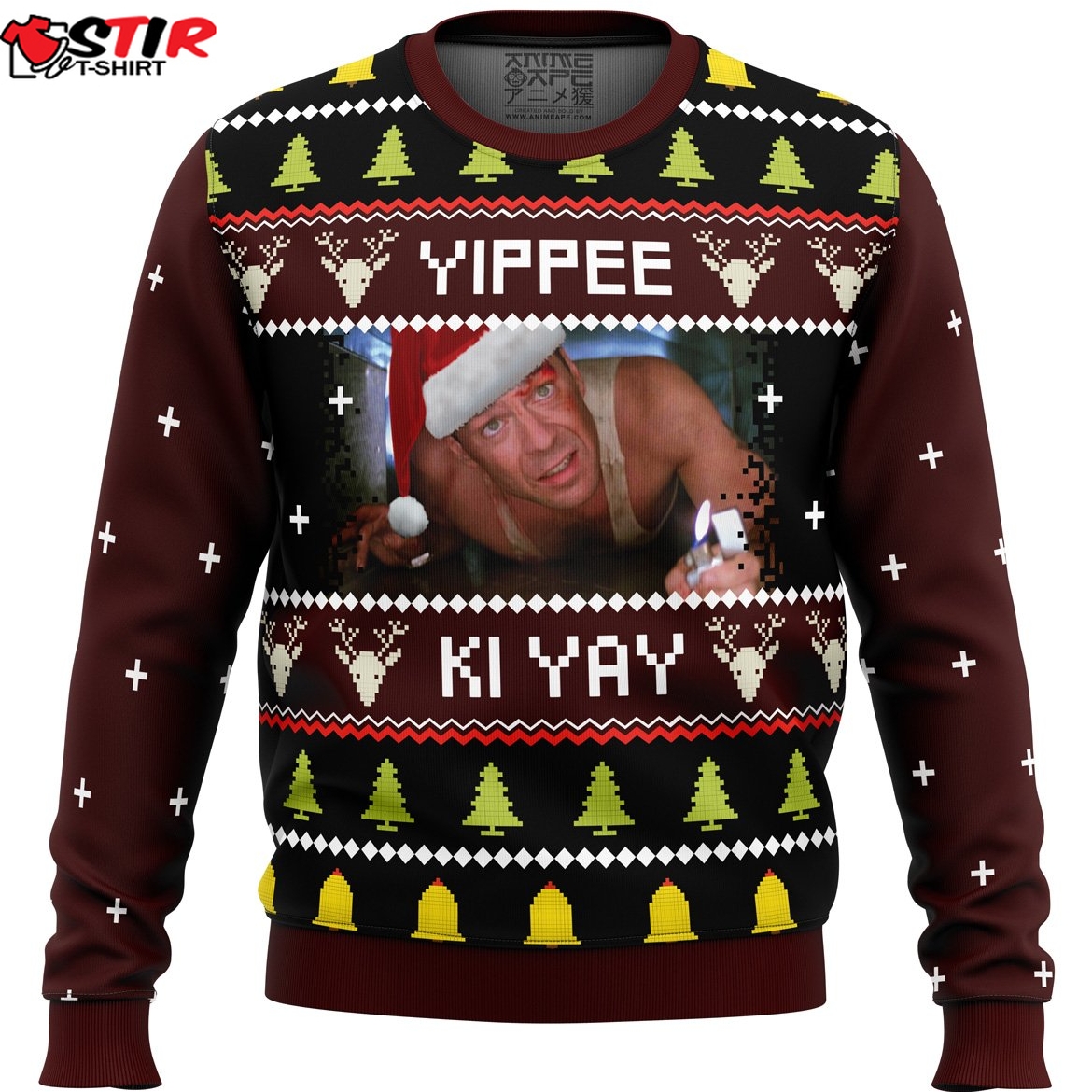 Yippee Ki Yay Ugly Dia Hard Christmas Sweater Stirtshirt