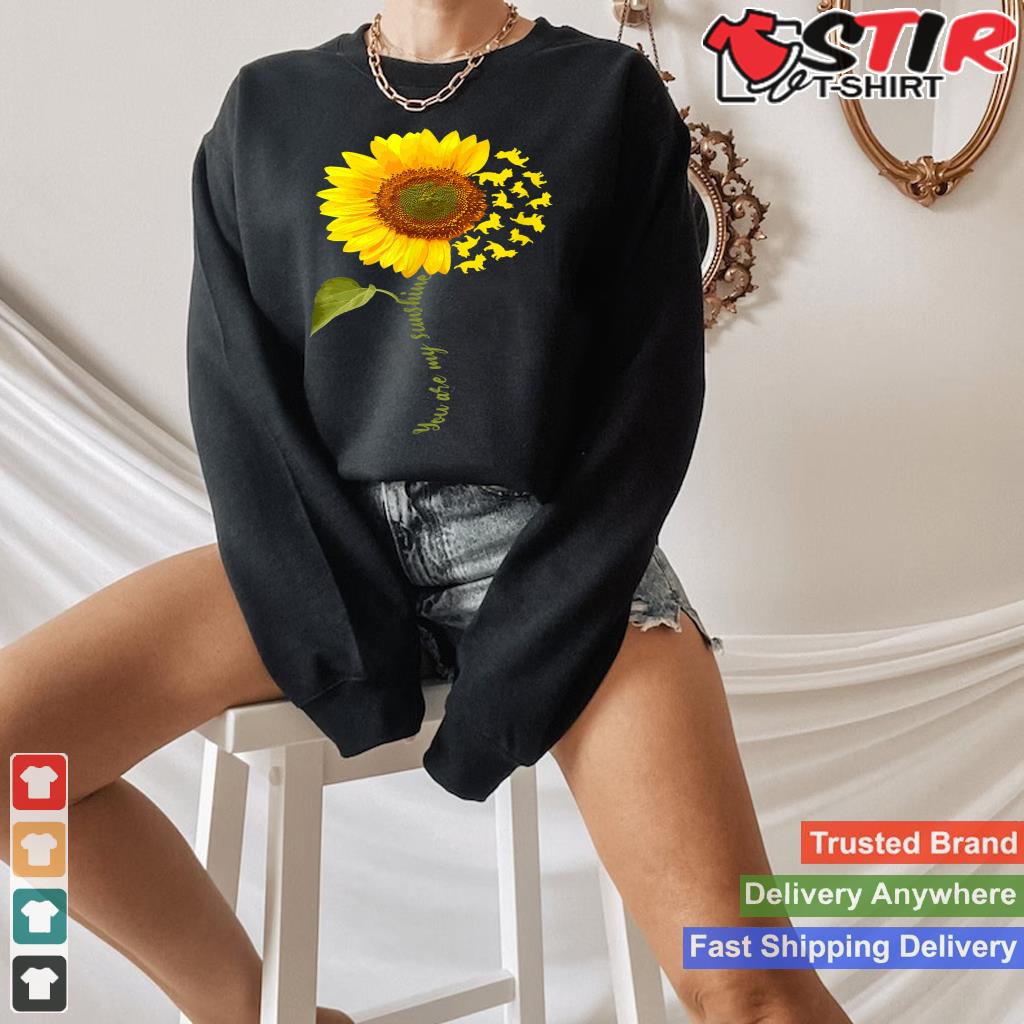 Yorkiepoo Sunflower Shirt Hoodie Sweater Long Sleeve