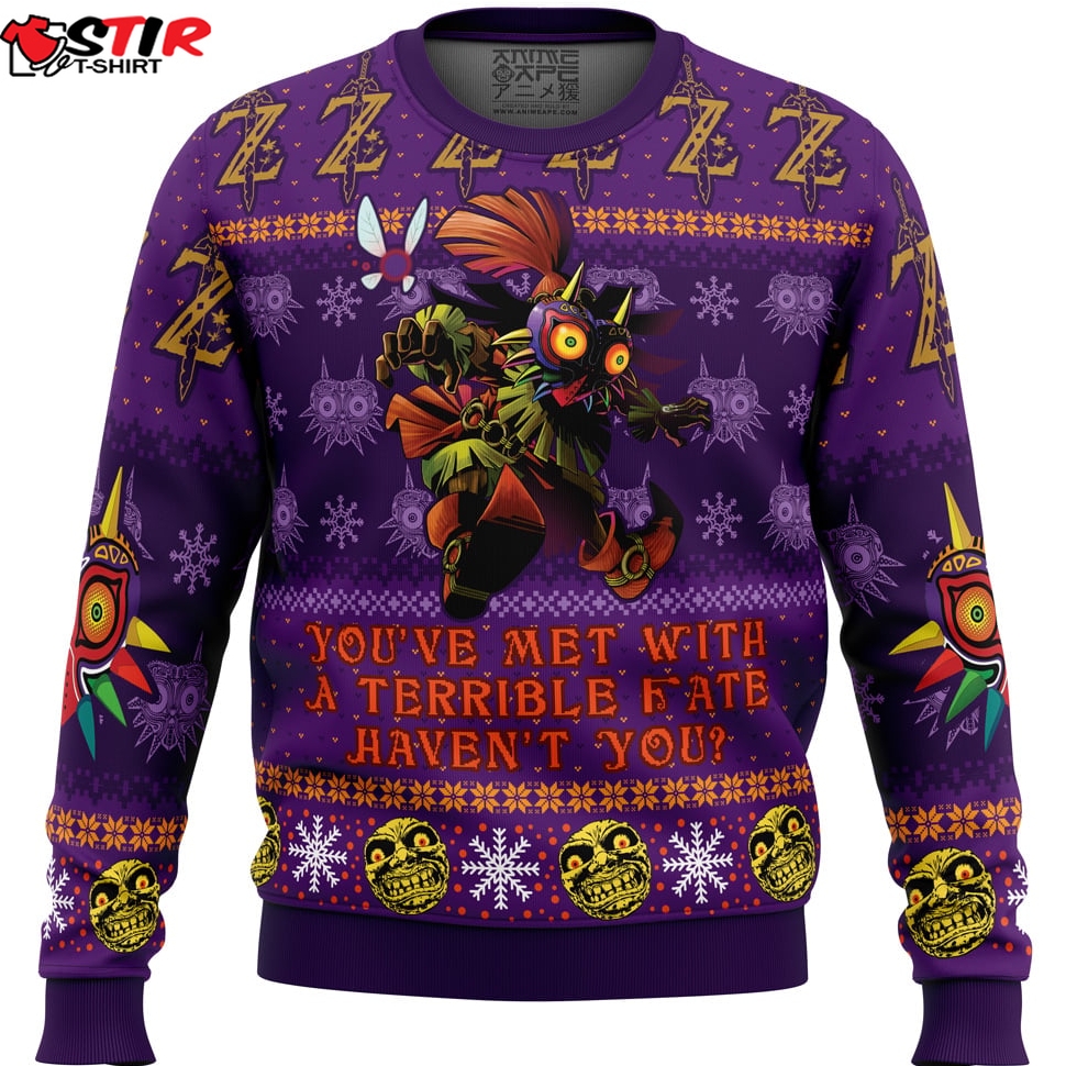 You Met With A Terrible Fate The Legend Of Zelda Ugly Christmas Sweater Stirtshirt