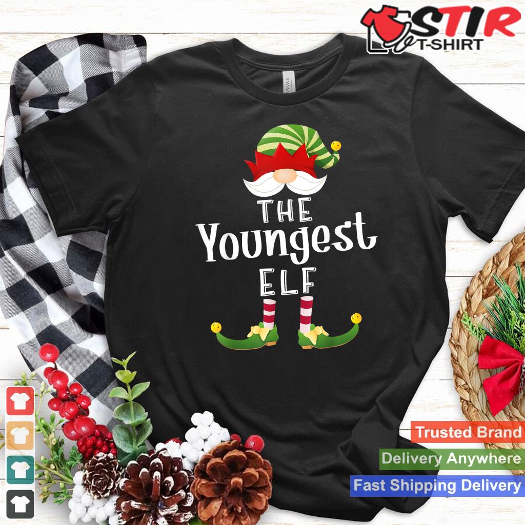 Youngest Elf Group Christmas Funny Pajama Party