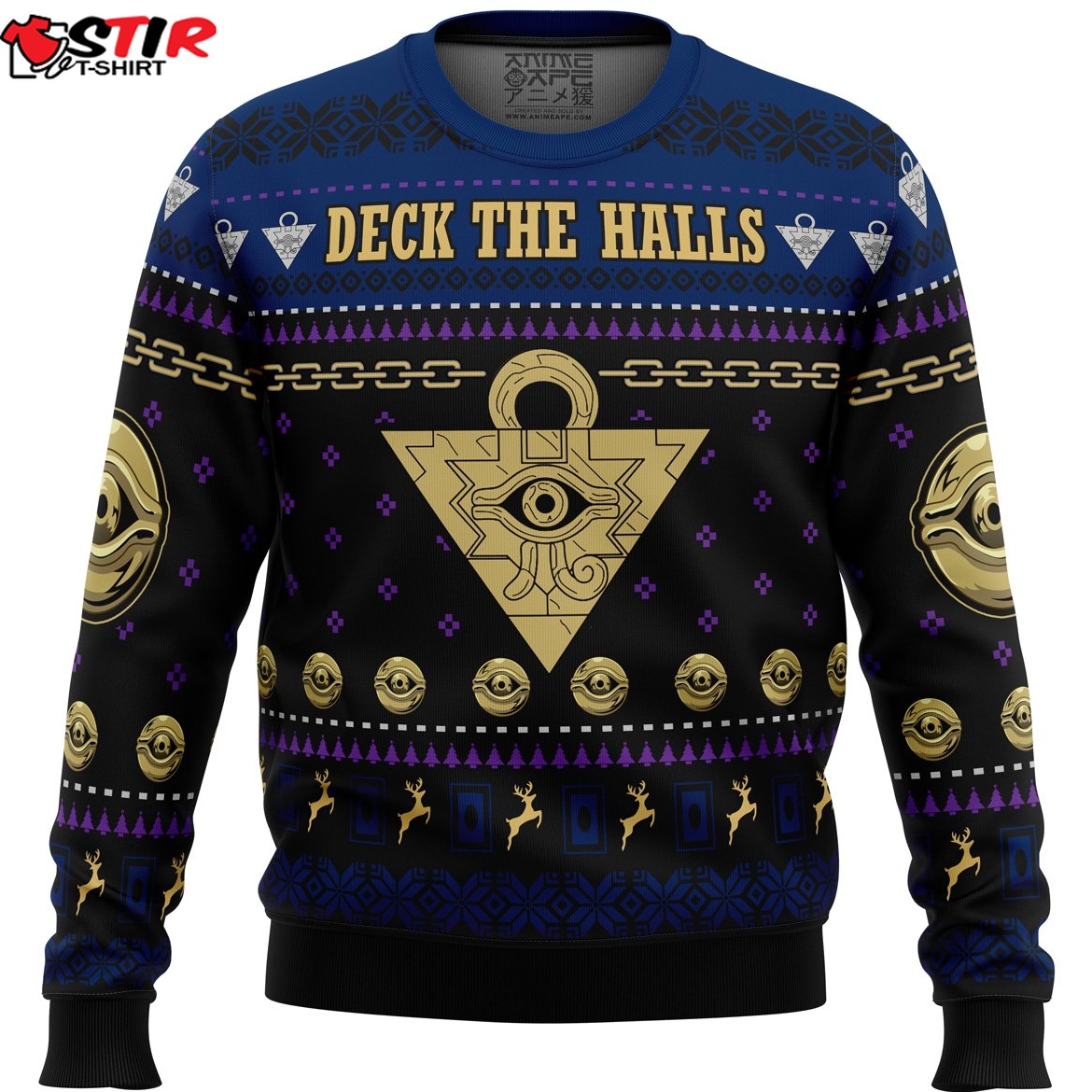 Yugioh Deck The Halls Ugly Christmas Sweater Stirtshirt