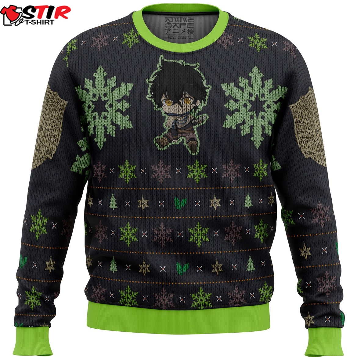 Yuno Black Clover Ugly Christmas Sweater Stirtshirt