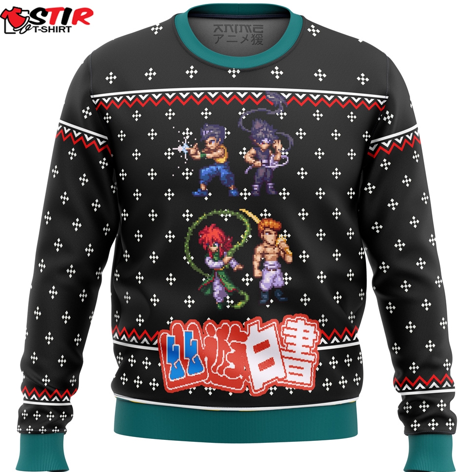 Yuyu Hakusho Ghost Fighter Sprite Ugly Christmas Sweater Stirtshirt
