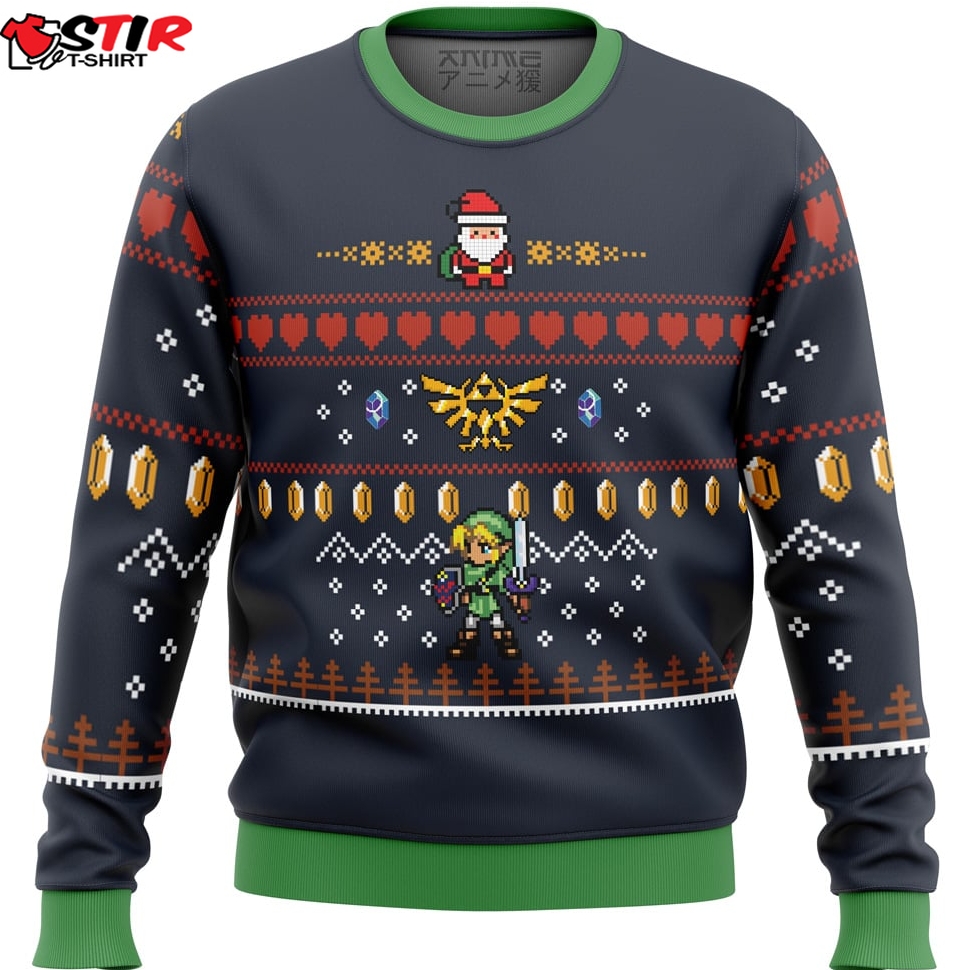 Zelda Santa Link Ugly Christmas Sweater Stirtshirt