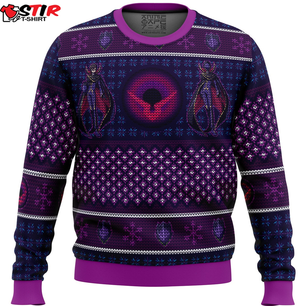 Zero Lelouch Code Geass Ugly Christmas Sweater Stirtshirt